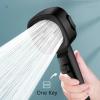 AYKNINGD High-Pressure Shower Head, Water-Saving, 3 Modes, Adjustable, One-Button Stop, Massage Sprayer (5 Filters) view 4