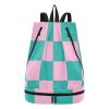 Amooorous Drawstring Beach Bag for Men, Pink/Green view 1