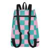 Amooorous Drawstring Beach Bag for Men, Pink/Green view 2