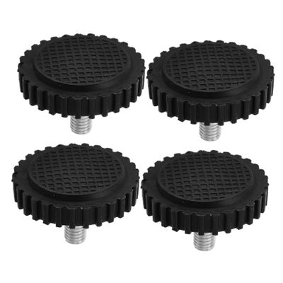 4-Piece Black Rubber and Iron Feet for Precision Scales