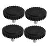 4-Piece Black Rubber and Iron Feet for Precision Scales view 1