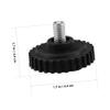 4-Piece Black Rubber and Iron Feet for Precision Scales view 2