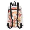 Cute White Christmas Gingerbread Cat Drawstring Sports Backpack for Women view 2