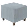 QUARKZMAN Jacquard Ottoman Cover, Gray, Large view 1