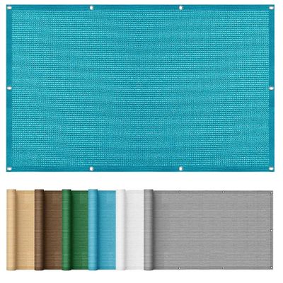 Blue HDPE Sun Shade Sail, 2.7 x 2.7 m, UV-Resistant