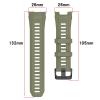 FTRONGRT Replacement Band Compatible with Garmin Instinct 3 50mm, Soft TPU Silicone, Red view 2