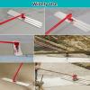 Magnesium Bull Float Concrete Finishing Trowel with Bracket, 3 Connectable Handles, 100 x 20 cm + 5.4 m Handles view 2