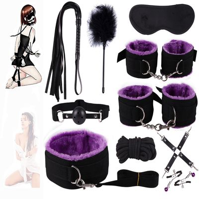 QiKKago Set of 10 Purple Padded Wrist Cuff Straps for Sports Training