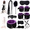 QiKKago Set of 10 Purple Padded Wrist Cuff Straps for Sports Training view 1
