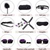 QiKKago Set of 10 Purple Padded Wrist Cuff Straps for Sports Training view 3