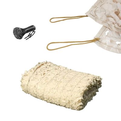 Generic Camouflage Net 4 x 6 m, 2 x 3 m, 3 x 4 m, 2 x 10 m, Beige, Balcony Cat Net, Sun Protection, Reinforced Pool Sun Shade 9 x 9.5 m
