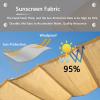 Premium Pergola Canopy Shade Sail Roof Cover with Mounting Kit view 3