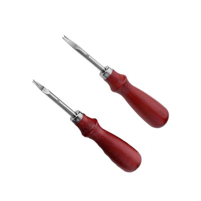 YOSADIER Leather Edge Bevelers with Beechwood Handles, 2 Pieces, 1.5 mm