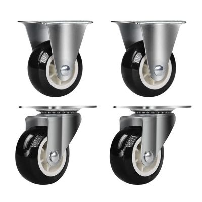 Heavy-Duty 360° Swivel Casters with Brakes, 1,000 kg Capacity, Set of 4