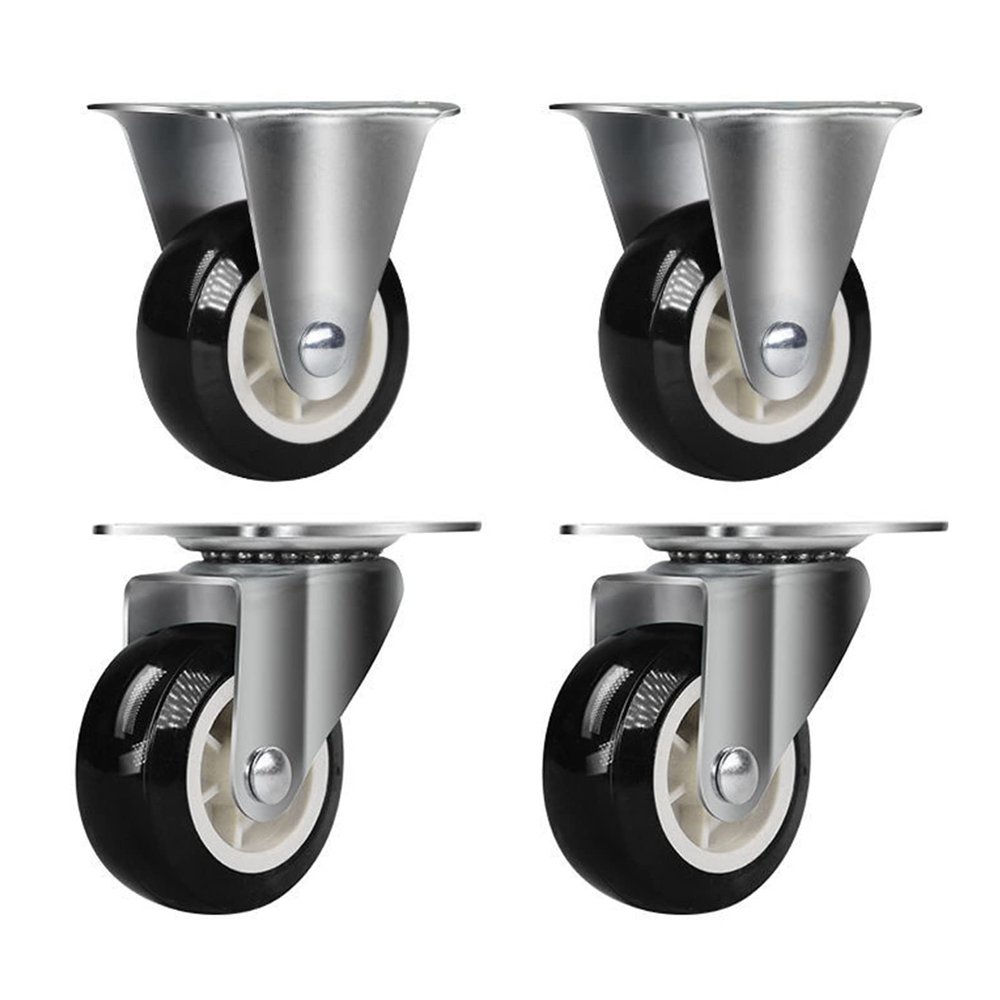 Heavy-Duty 360° Swivel Casters with Brakes, 1,000 kg Capacity, Set of 4