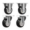 Heavy-Duty 360° Swivel Casters with Brakes, 1,000 kg Capacity, Set of 4 view 1