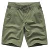 Men's Chino Shorts, Classic Fit, 9 in., Casual Stretch, Flat Front, Lightweight, Green, 2, 50 view 1