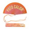 Fisura Original Fan with “P*to calor” Slogan, Pink-Orange Gradient view 1