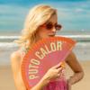 Fisura Original Fan with “P*to calor” Slogan, Pink-Orange Gradient view 3