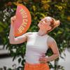Fisura Original Fan with “P*to calor” Slogan, Pink-Orange Gradient view 4
