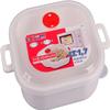 Heidrun 6-Pack MICRO Casserole Dish with Lid and Vent, 1.7 L, 18.5 x 18.5 x 7.4 cm, White/Transparent Lid view 1