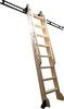 Sliding Rail Hardware Kit for Barn Doors and Library Ladder Cabinets, 16 ft/500 cm Rail view 1