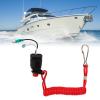 Boat Engine Emergency Stop Switch Key with Lanyard view 2