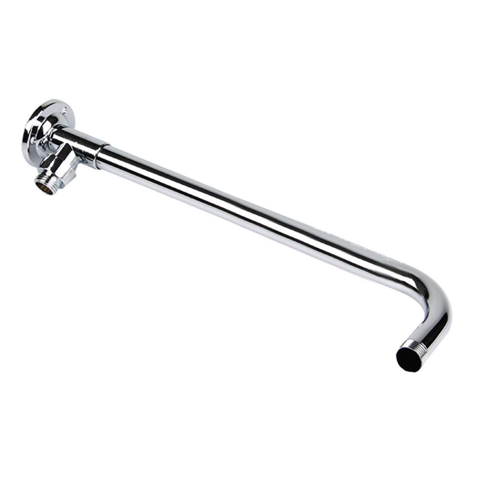 Stainless Steel Showerhead Extension Arm, Wall-Mounted, 30 cm, Chrome Finish