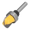 Round Nose Router Bit Set with Bearing, 1/4-Inch Shank (1-1/8 in, 3/4 in) view 3