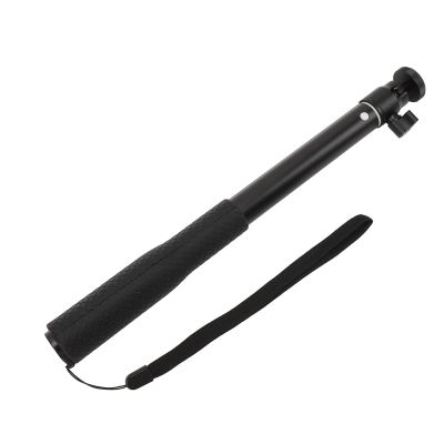 Acouto Action Camera Extension Pole Selfie Stick, 3-Section Aluminum Alloy, Silicone Grip, 1/4-Inch Screw, for ACT 3, X4, and X3, with 360° Ball Head