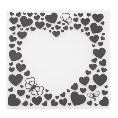 TEHAUX Heart Stencil Die for Crafting