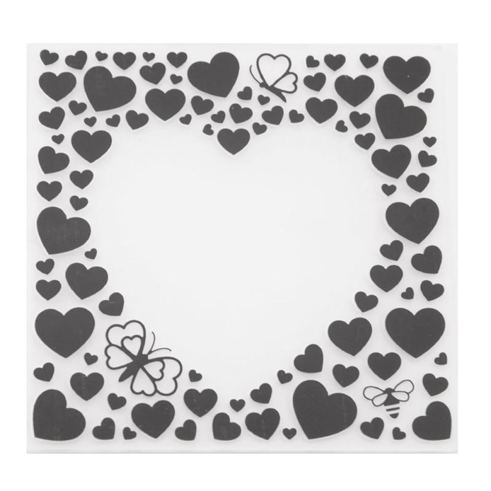 TEHAUX Heart Stencil Die for Crafting