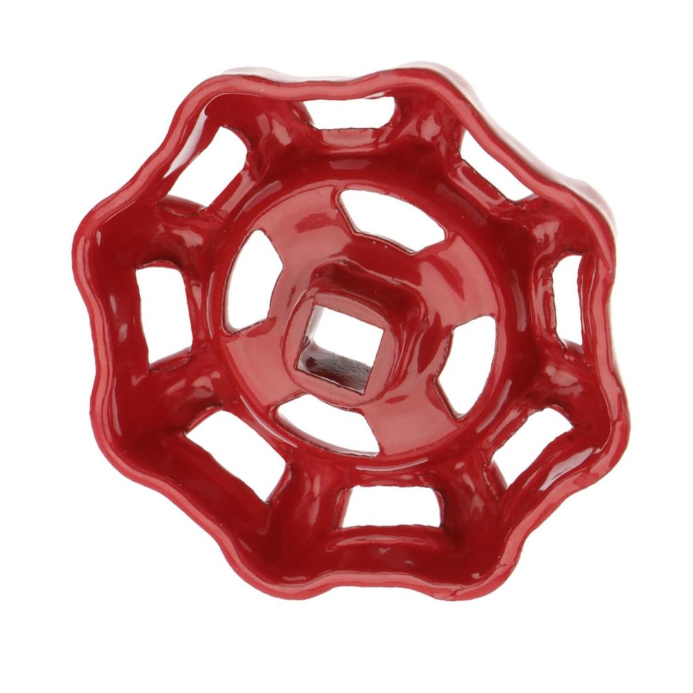 Cast Iron Metal Valve Handle for Water Shut-Off Valves, Red