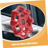 Cast Iron Metal Valve Handle for Water Shut-Off Valves, Red view 3
