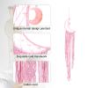 QUARKZMAN Pink Macrame Dream Catcher for Home and Bedroom Decor view 4