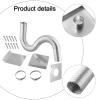 URPIZY Pellet Stove Fresh Air Intake Kit, 2-Inch, 60-Inch Aluminum Flex Hose view 3