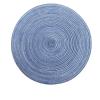 YDYAENIO Round Braided Table Mat, 36 cm, Blue view 1