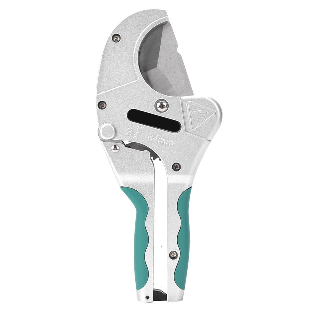PVC Pipe Cutter, Ratcheting PVC Pipe Shears, 2-1/2 in (64 mm), for PVC, CPVC, PP, PEX, and PE