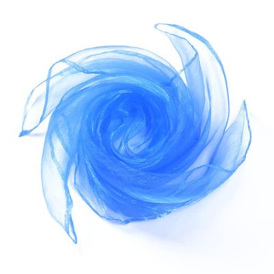 YKAFADE 30-Pack 45 x 45 cm Square Juggling Scarves, Nylon Dance Scarves for Kids - Blue