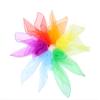 YKAFADE 30-Pack 45 x 45 cm Square Juggling Scarves, Nylon Dance Scarves for Kids - Blue view 3