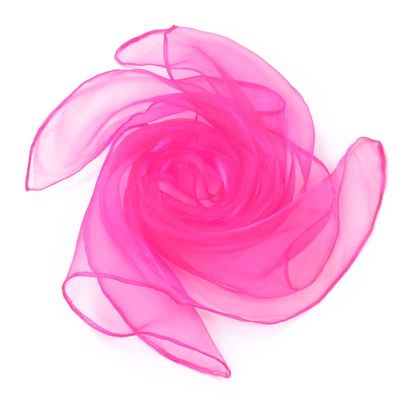 YKAFADE 20-Pack 45 x 45 cm Square Nylon Juggling Scarves, Rose #3