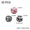 HiyyFloy 16 mm Round Wooden Beads, 30-Piece Animal-Shaped Spacer Bead Set for Cord Bracelets view 4