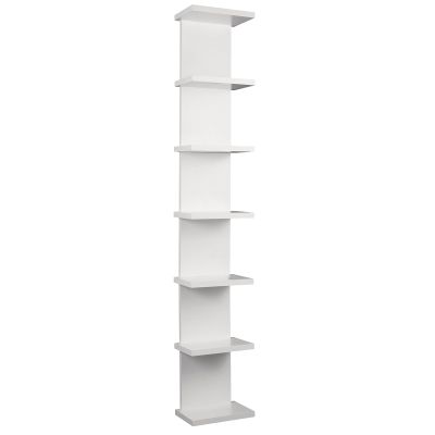 YEXEXINM 7-Tier Wall-Mounted Shelf, Compact Vertical Display Organizer