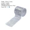 QUARKZMAN, 1" x 5 Yards, Navy Blue Sky Blue Sea Blue Glitter Fabric Ribbon view 2