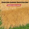Synthetic Thatch Grass Roll for Tiki Huts and Bars, 0.5 x 2 m (1.6 x 6.5 ft) view 4