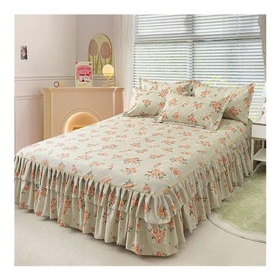 Bed Skirt, Modern, Skin-Friendly, Comfortable, Washed, 150 x 200 cm (D)