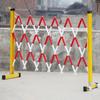 Mobile Accordion Safety Barrier, Yellow, 1.2 x 3 m view 1
