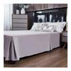 Solid Color Pleated Bed Skirt, Tailored Elastic Bedskirt, Soft Fitted Sheet with Elastic Band, Twin/Full/Queen/King Size (CQ005-37, Queen 153 x 203 x 38 cm) view 3