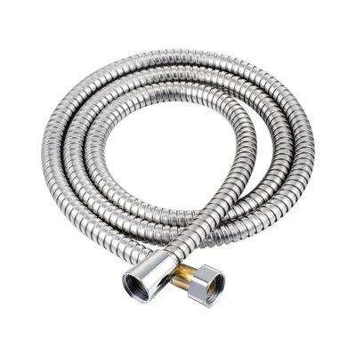 LYHYDMA 1.5/2 m Stainless Steel Shower Hose, Black/Silver (Silver, 1.5 m)