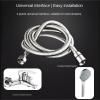 LYHYDMA 1.5/2 m Stainless Steel Shower Hose, Black/Silver (Silver, 1.5 m) view 4